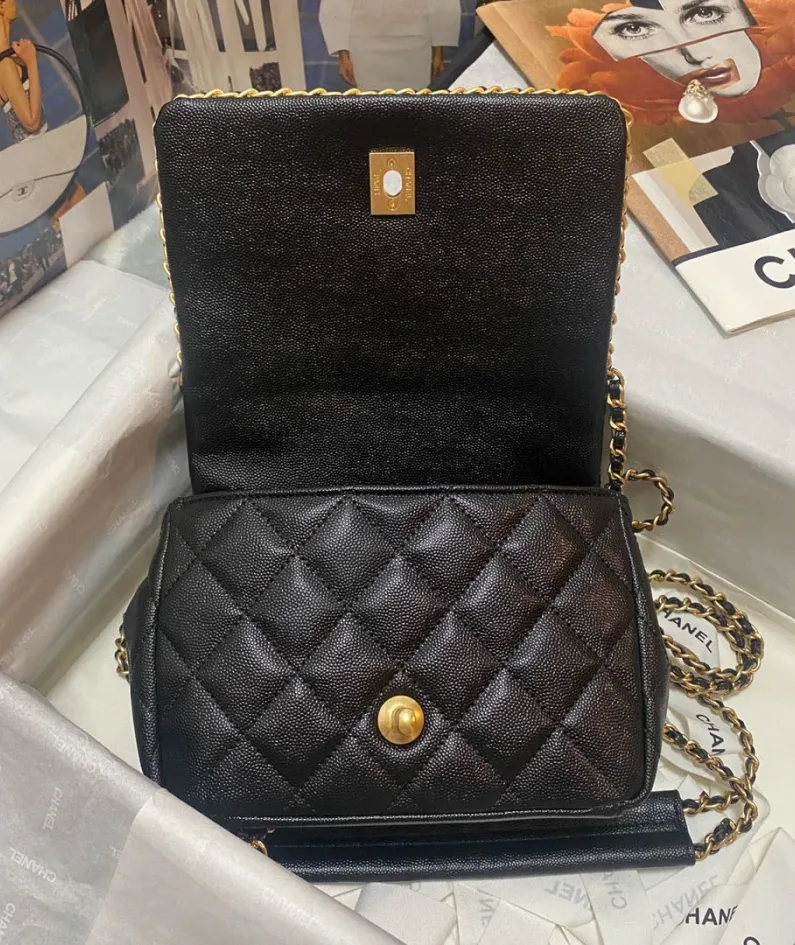 Lychee leather bag Model number: AS3468 Size: 21*15*7.5cm