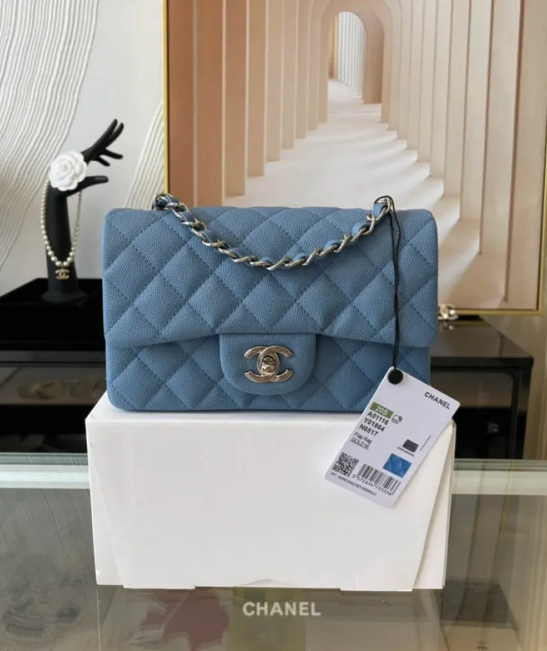 Light Silver Metal Bag Size: 20cm Ident No.: 01116