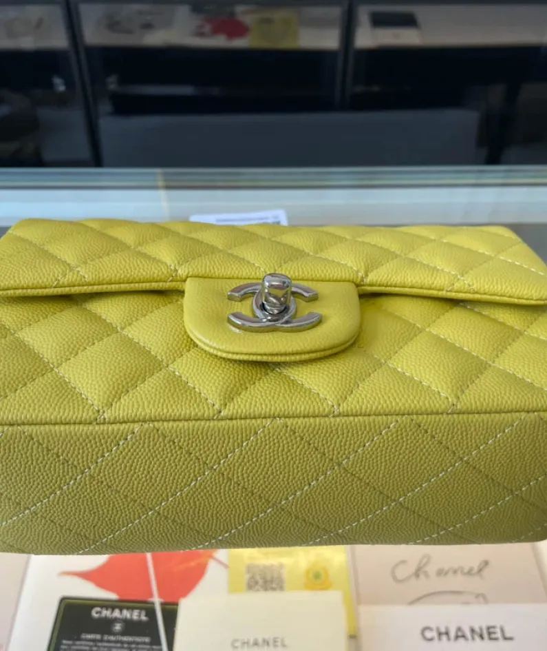 Light Silver Metal Bag Size: 20cm Ident No.: 01116