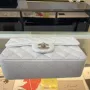 Light Silver Metal Bag Size: 20cm Ident No.: 01116