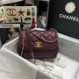 CHANEL Pearl Ball Size: 19x7x14cm Style Number: 93749 Deep Maroon