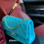 Cowhide Ball Pattern Tiff Blue Model: -A01112 Size: -25.5*15.5*6.5