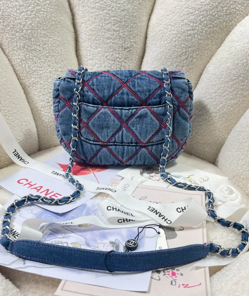Denim Saddle Bag Model: 3188 Size: 22cm