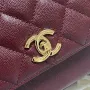 CHANEL Pearl Ball Size: 19x7x14cm Style Number: 93749 Deep Maroon