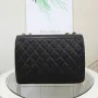 Chanel One Shoulder Crossbody Gold Buckle Size:33*23*9