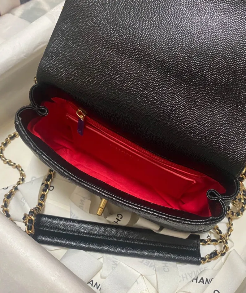 Lychee leather bag Model number: AS3468 Size: 21*15*7.5cm