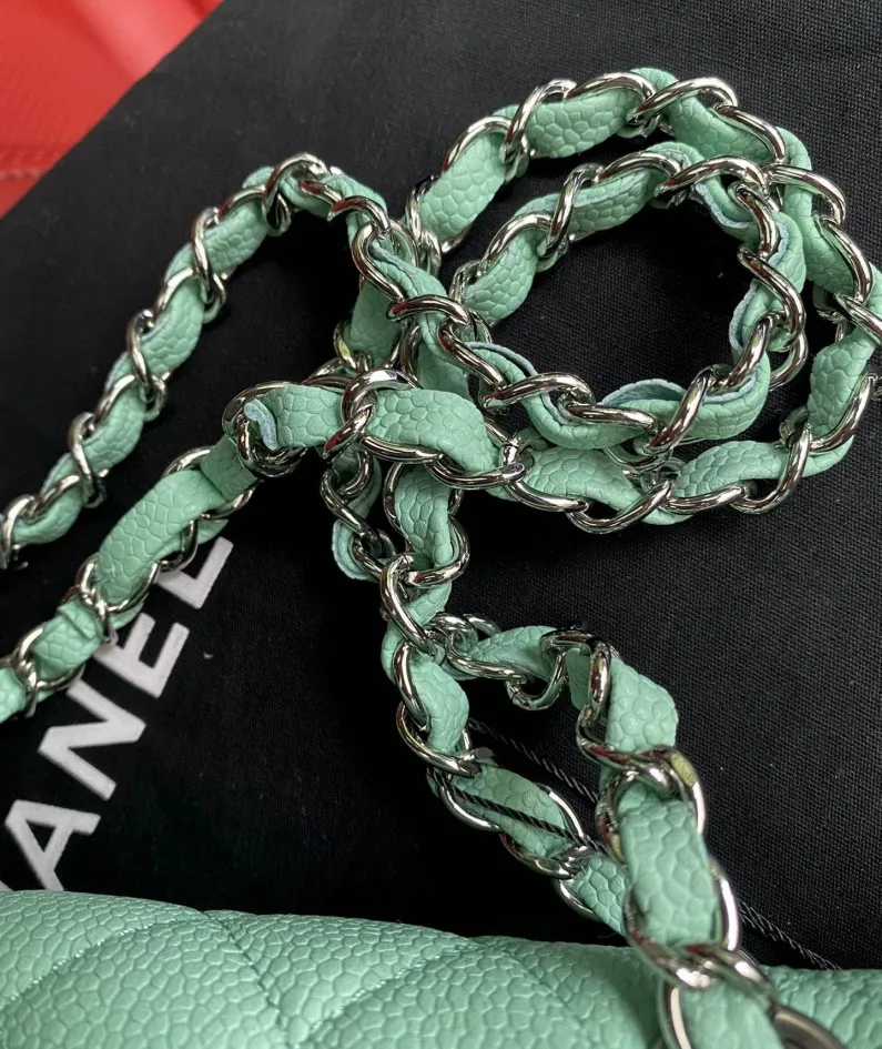 Leather Ball Pattern Mint Green Model: -A01112 Size: -25.5*15.5*6.5