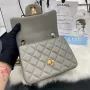 classic flap lambskin light gold buckle classic flap size:17cm