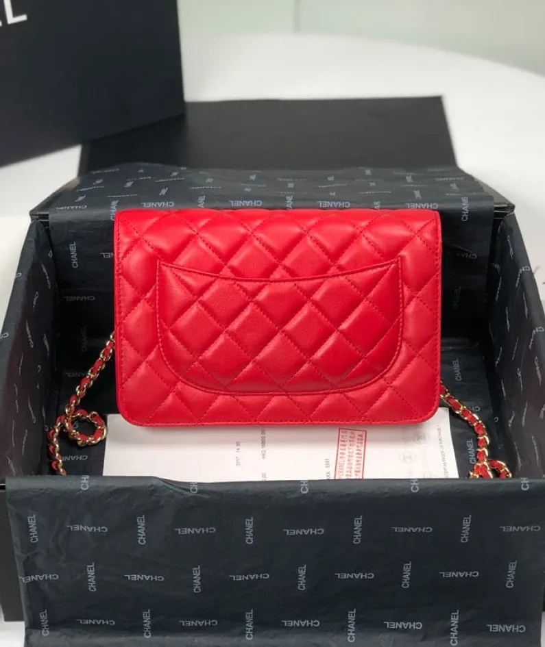Lambskin Shoulder Chain Bag Style Number: 33814