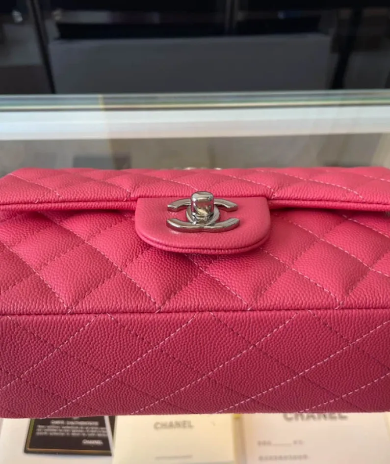 Light Silver Metal Bag Size: 20cm Ident No.: 01116