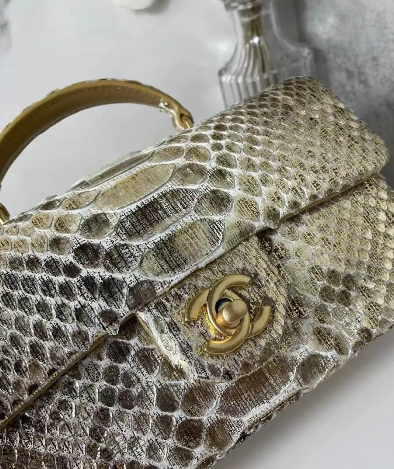 Cover Bag Handle Full Copper Vintage Gold Size: X6X13cm Ident No.: 2431