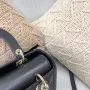 Dior Lady Dior in five-compartment lambskin detail