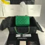 Grass green gold buckle size: 17x11x7.5cm Model: 1115#
