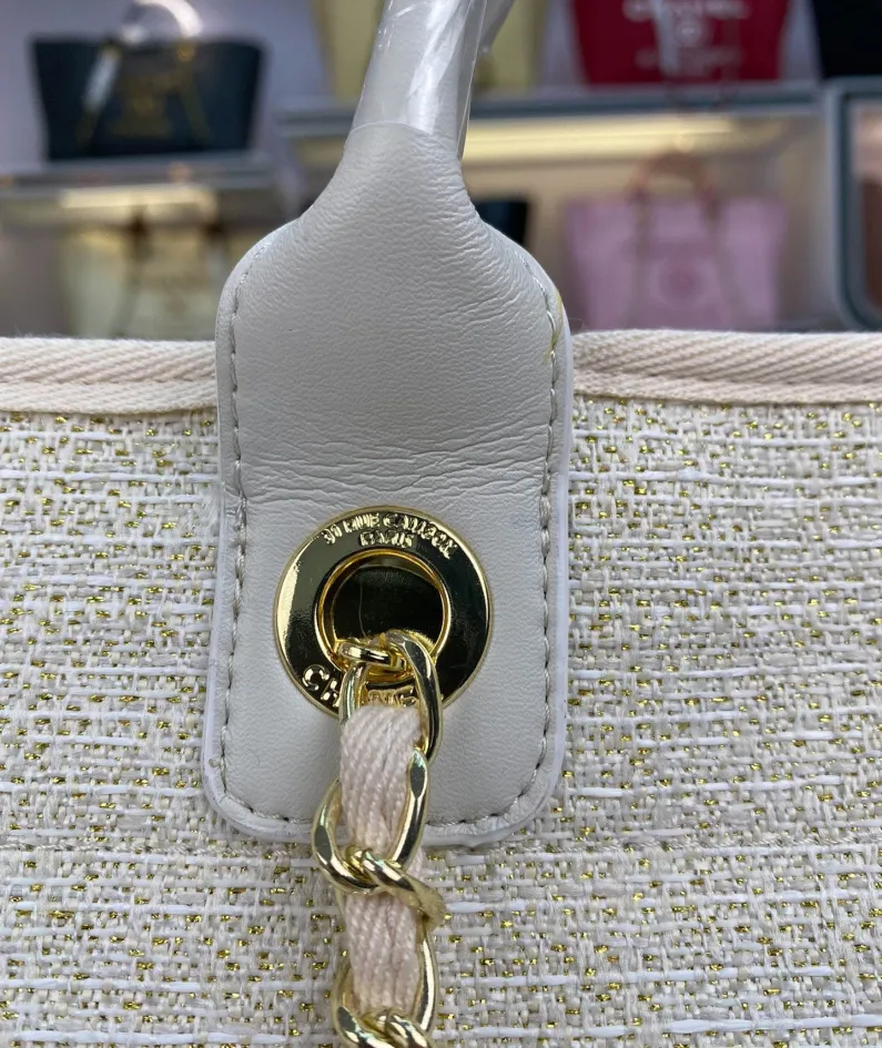 Chanel One Shoulder Handbag Size: 38*30*20 Style: 8820 Apricot Grey