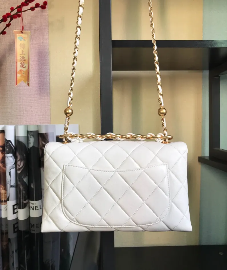 Double Golden Ball Handbag Model: AS1918 Size: 26x16.5x