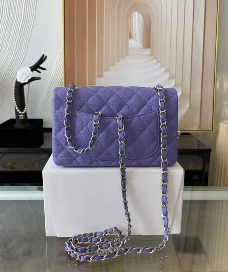 Light Silver Metal Bag Size: 20cm Ident No.: 01116
