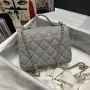 CHANEL pearl ball size: 19x7x14cm model number 93749 gray