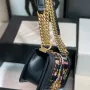 Chanel slip gold buckle