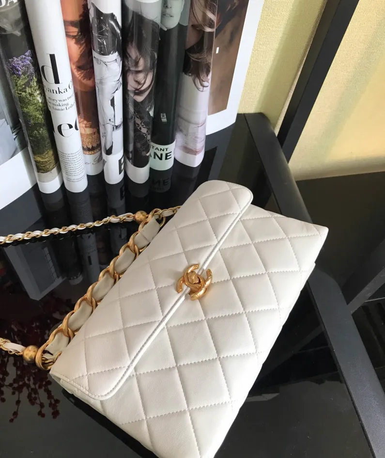 Double Golden Ball Handbag Model: AS1918 Size: 26x16.5x