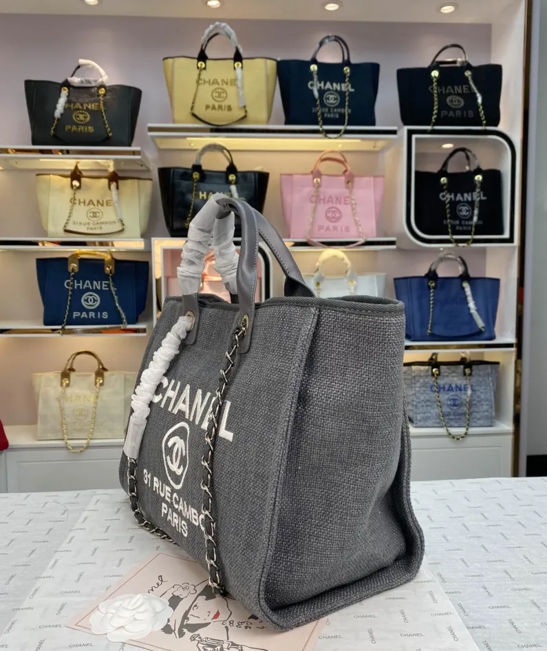 Chanel Shoulder Bag Size: 38*20*30cm Style: 8818 Grey