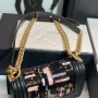 Chanel slip gold buckle