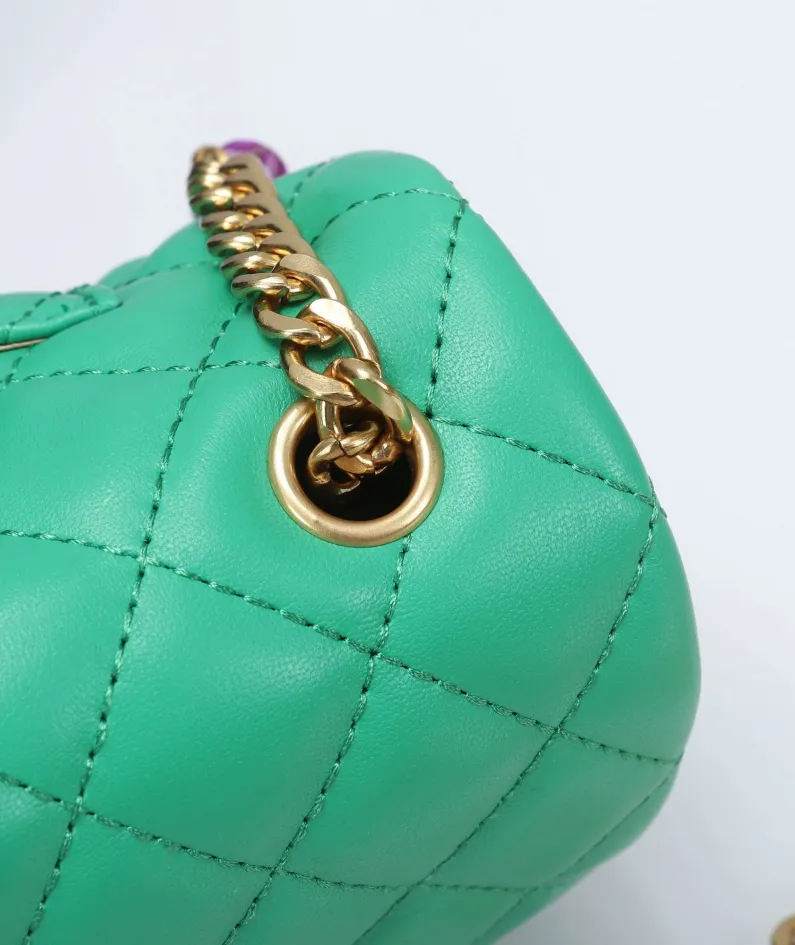 Chanel Stone Chain Bag Size: 21/13/6 Style: 611