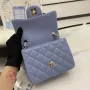 classic flap lambskin light gold buckle classic flap size:17cm