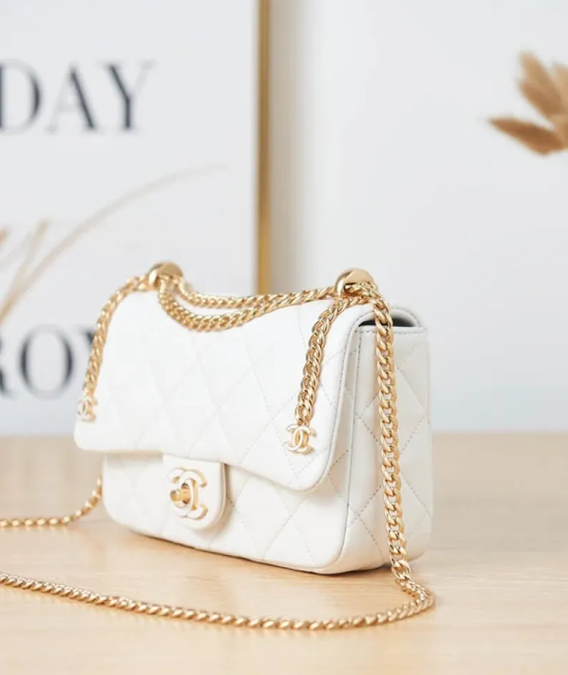 Chanel One Shoulder Crossbody Model Number: AS3114 Size: 16-22-7cm