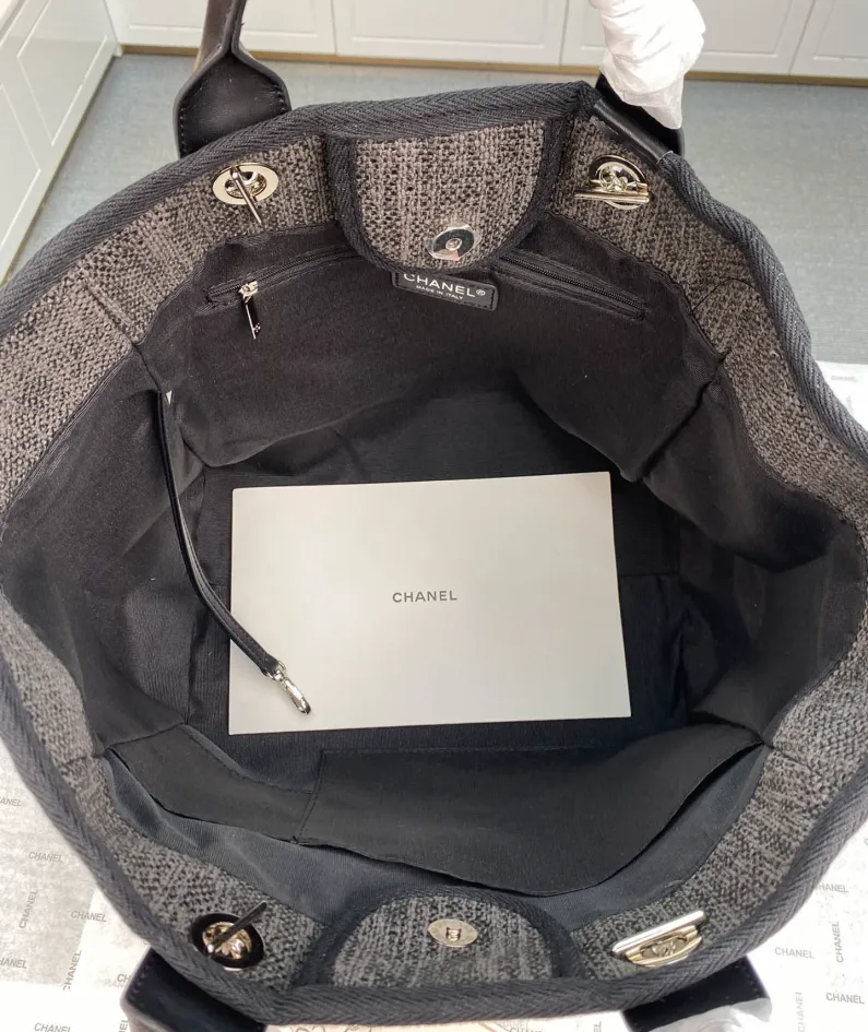 Chanel Shoulder Bag Size: 38*20*30cm Style: 8818 Dark Grey