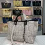 Chanel Shoulder Bag Size: 38*20*30cm Style: 8818 Light Grey