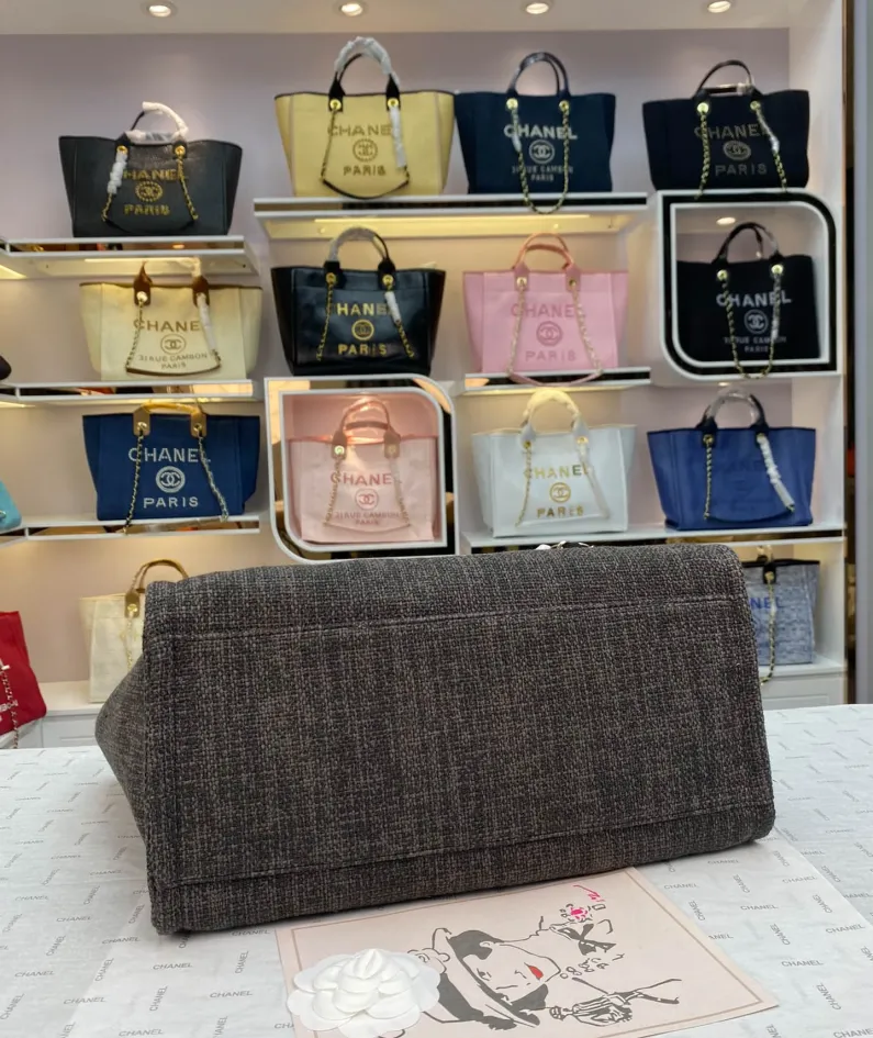 Chanel Shoulder Bag Size: 38*20*30cm Style: 8818 Dark Grey