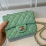 classic flap lambskin light gold buckle classic flap size:17cm