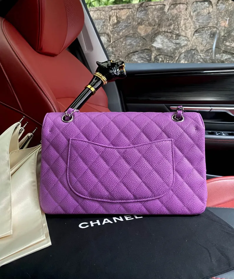 Cowhide Ball Pattern Purple Model: -A01112 Size: -25.5*15.5*6.5