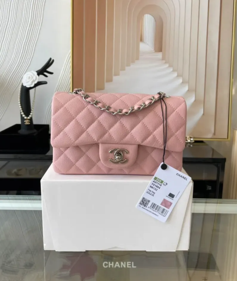 Light Silver Metal Bag Size: 20cm Ident No.: 01116