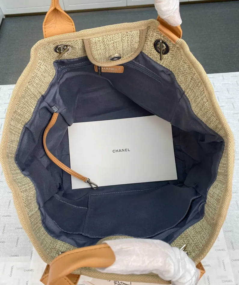 Chanel Shoulder Bag Size: 38*20*30cm Style: 8818 Apricot