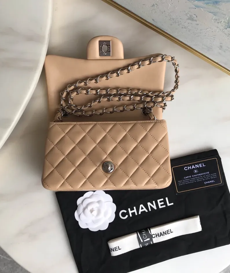 Lambskin Small Bag Size:20X13x7cm Model: 1116