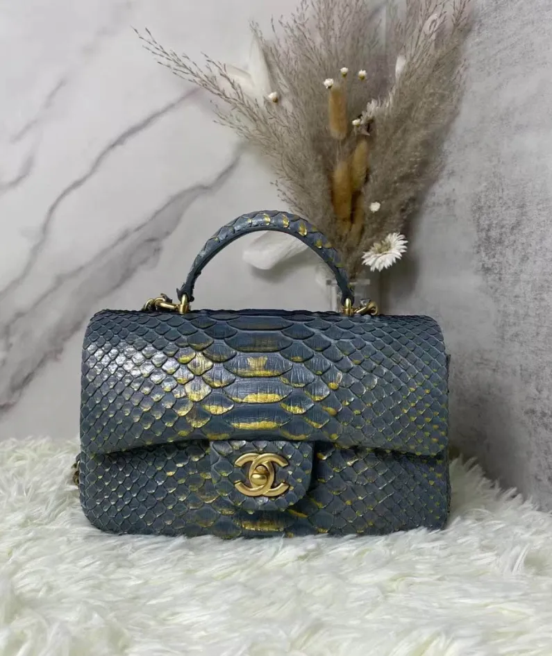 Cover Bag Handle Full Copper Vintage Gold Size: X6X13cm Ident No.: 2431