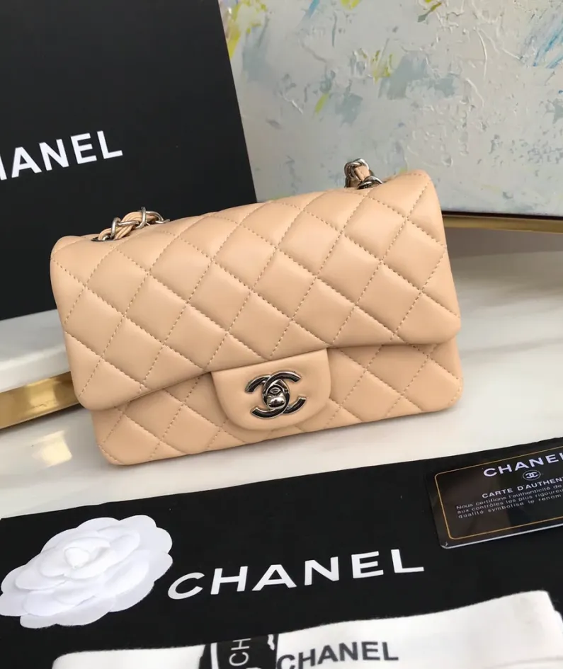 Lambskin Small Bag Size:20X13x7cm Model: 1116