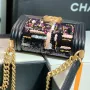 Chanel slip gold buckle