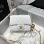 classic flap lambskin light gold buckle classic flap size:17cm