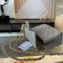 Light Silver Metal Bag Size: 17cm Ident No.: 01115