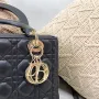 Dior Lady Dior in five-compartment lambskin detail