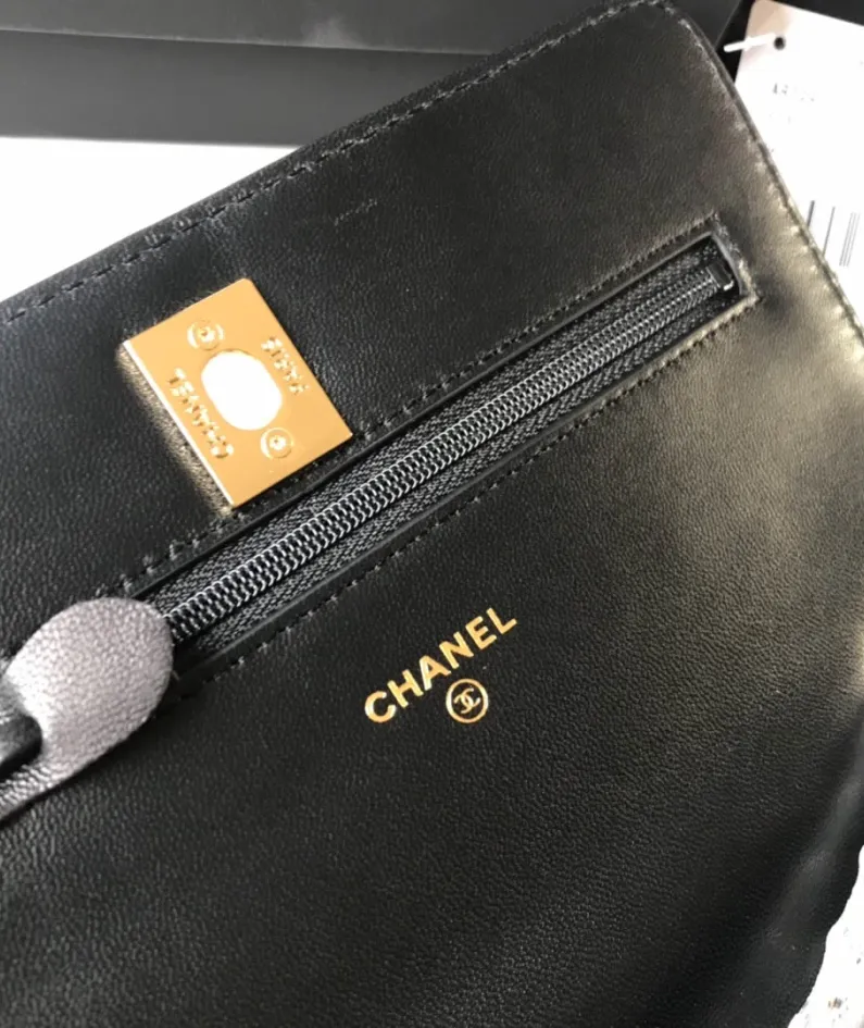 CHANEL Style: A80986 Size: 19.5*13.5*3.5cm Light Gold.