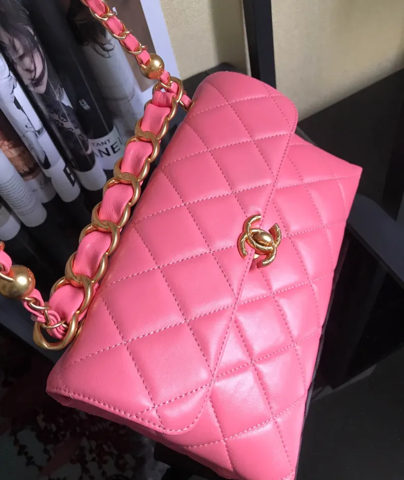 Double Golden Ball Handbag Model: AS1918 Size: 26x16.5x