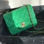 Grass green gold buckle size: 17x11x7.5cm Model: 1115#