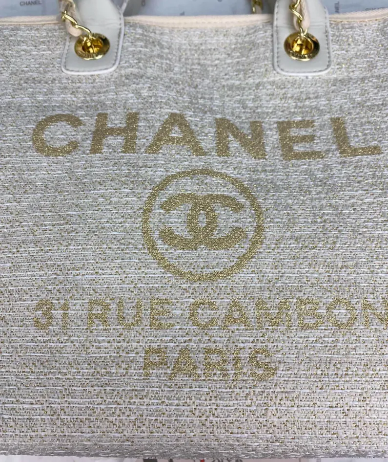 Chanel One Shoulder Handbag Size: 38*30*20 Style: 8820 Apricot Grey