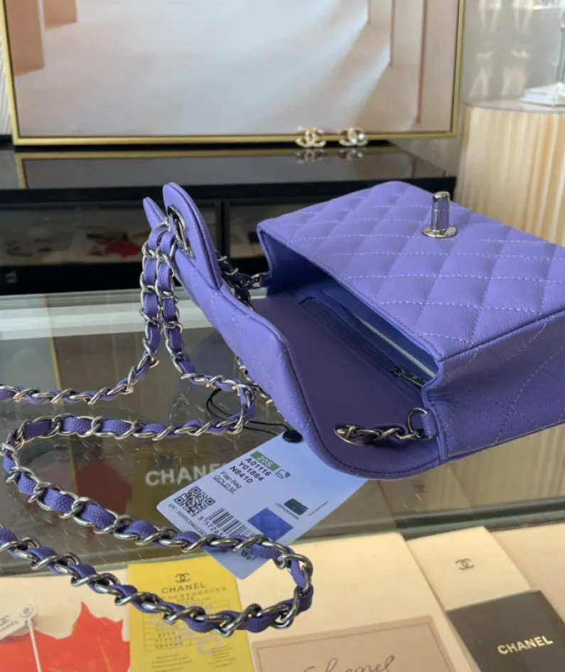 Light Silver Metal Bag Size: 20cm Ident No.: 01116