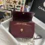 CHANEL Pearl Ball Size: 19x7x14cm Style Number: 93749 Deep Maroon