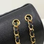Chanel One Shoulder Crossbody Gold Buckle Size:33*23*9