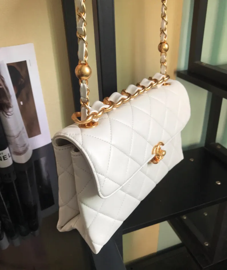 Double Golden Ball Handbag Model: AS1918 Size: 26x16.5x